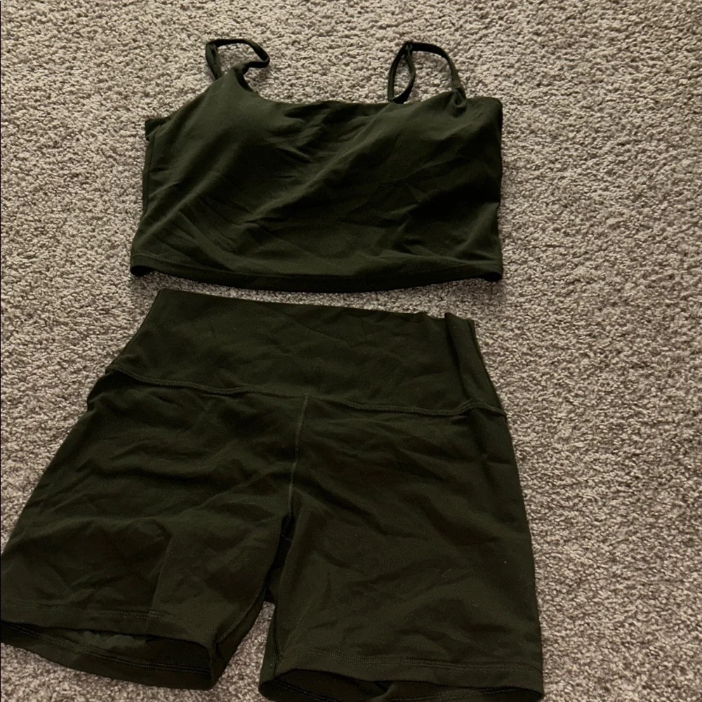 CRZ YOGA Dark Green Sports Set - Picture 1 of 1